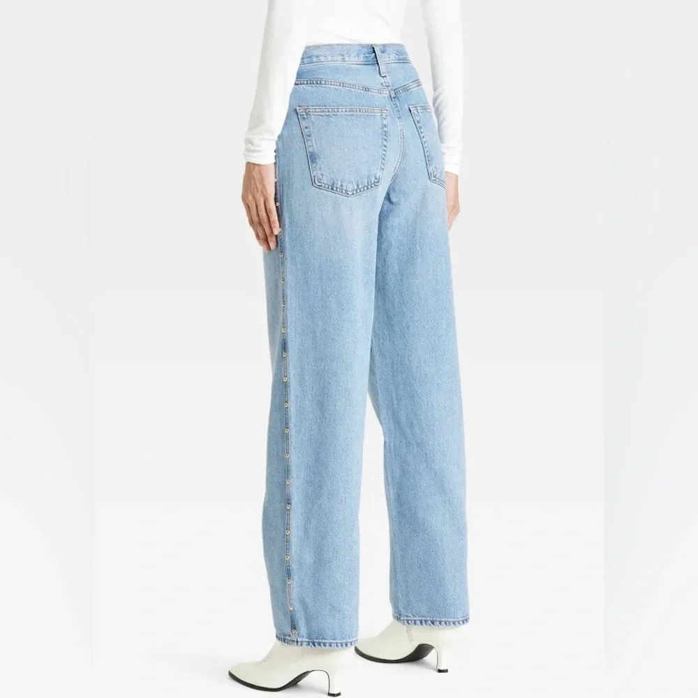 Universal Thread Mid-Rise Studded 90’s Baggy Jeans - Picture 3 of 10